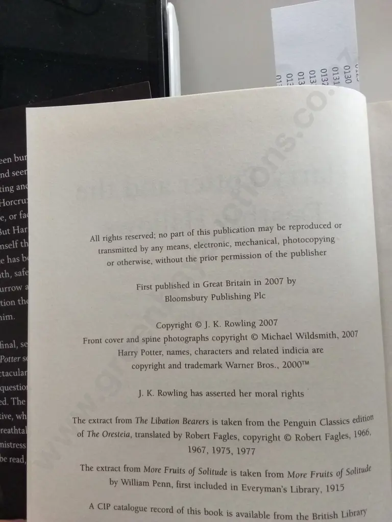 FIRST EDITION AUSTRALIAN HARRY POTTER BOOKS DEATHLY HALLOWS AND THE HALF-BLOOD PRINCE Image 1++