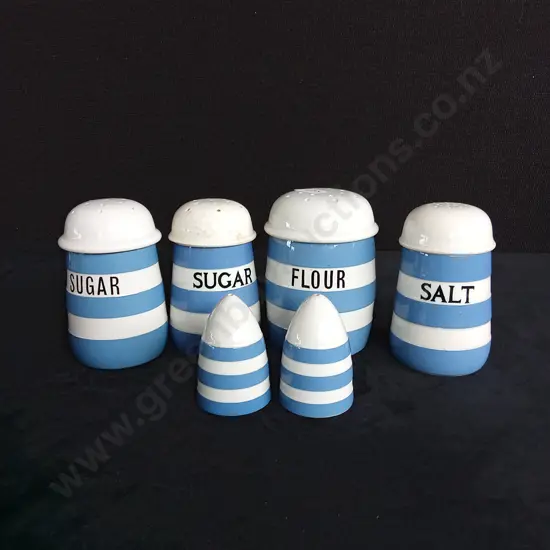 VINTAGE T.G GREEN CORNISH WARE 6 PIECE SET