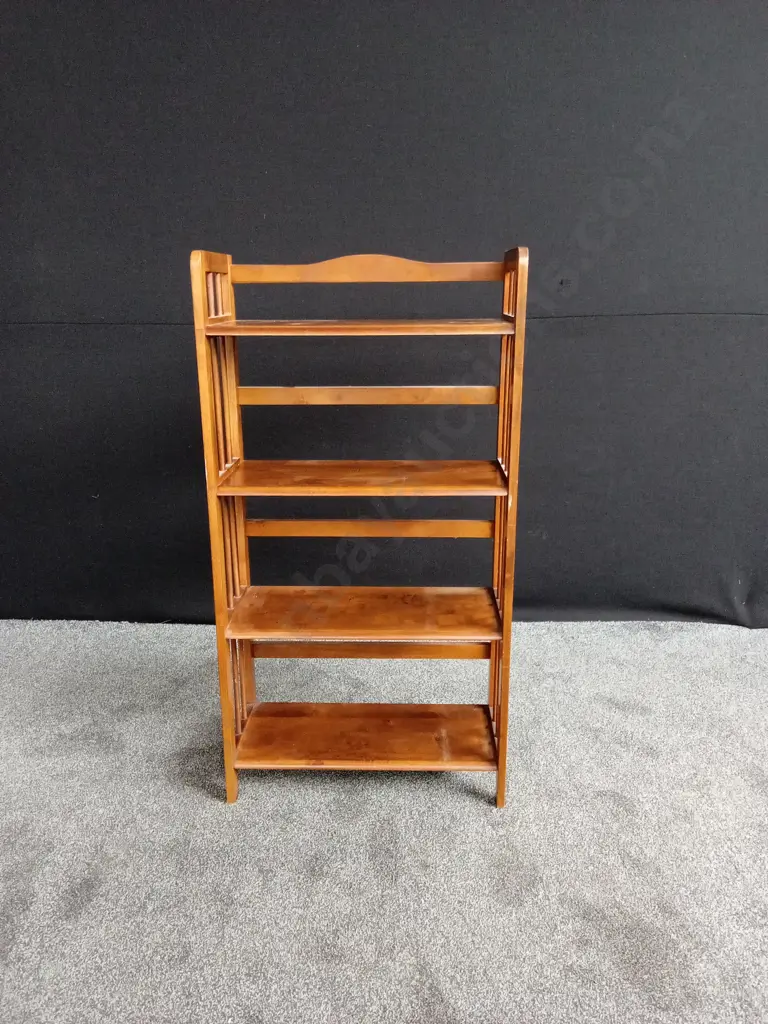 WOODEN 4 SHELVED BOOKSHELF Image 1++
