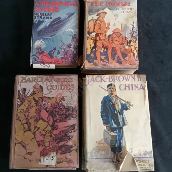 4 VINTAGE HERBERT STRANG BOOKS
