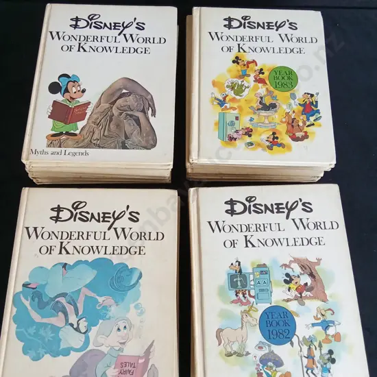 DISNEY'S WORLD OF KNOWLEDGE ENCYCLOPAEDIAS X 24 BOOKS