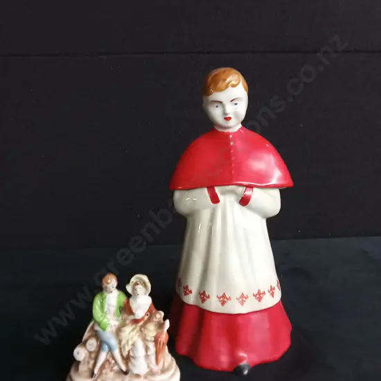 VINTAGE L'ABBÉ FRANÇOIS REVOL CHOIR BOY AND VINTAGE OCCUPIED JAPAN FIGURINES