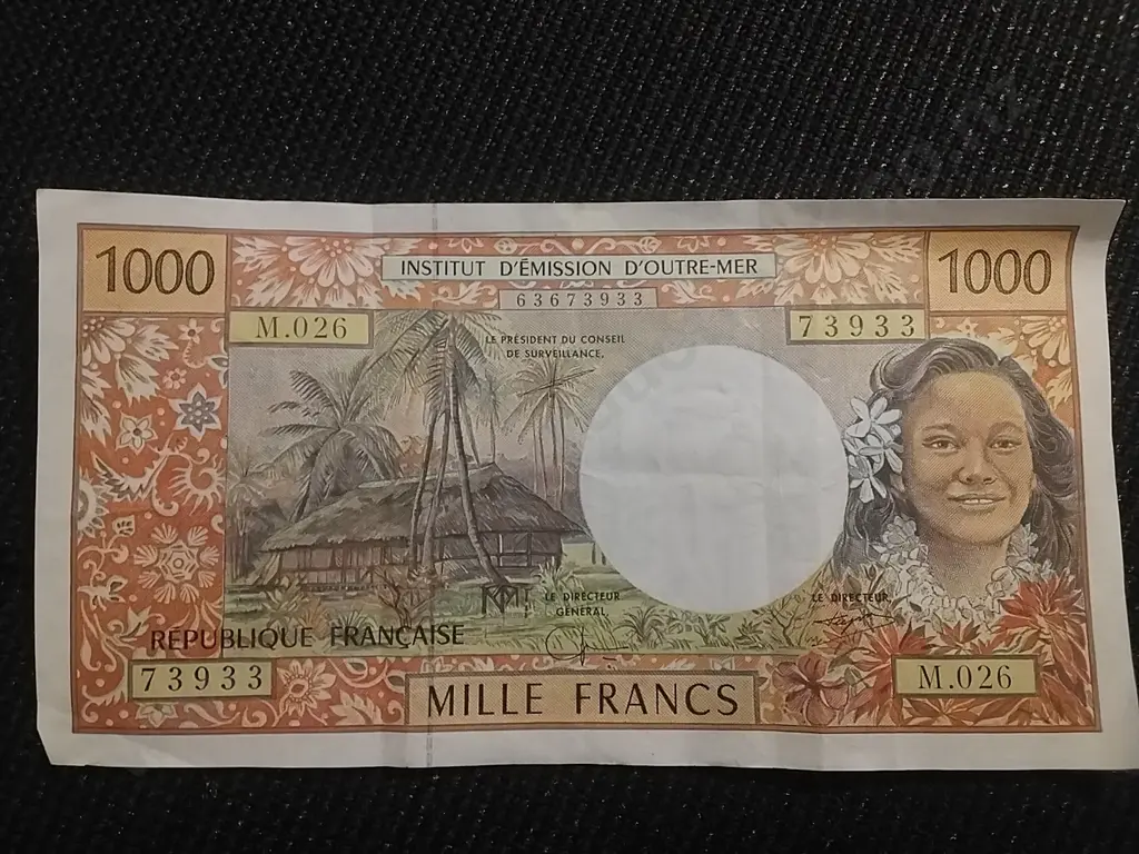 FRENCH PACIFIC TERRITORIES BANK NOTES - 5 X 1000 & 1 X 500 FRANCS Image 1++