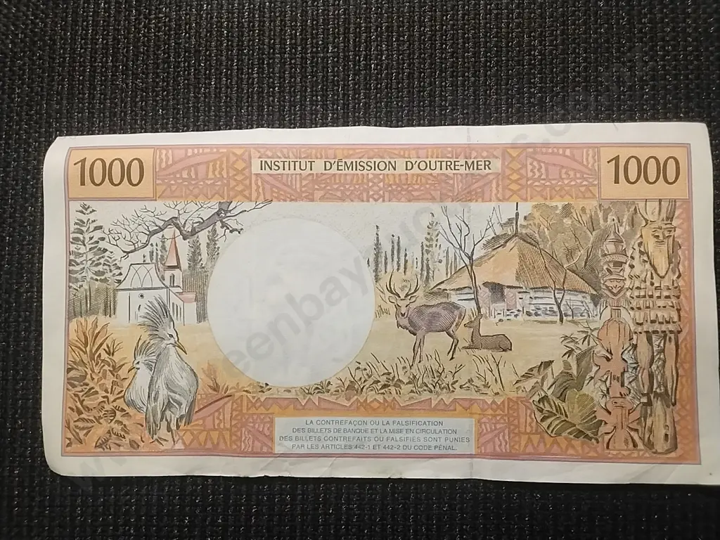 FRENCH PACIFIC TERRITORIES BANK NOTES - 5 X 1000 & 1 X 500 FRANCS Image 1++
