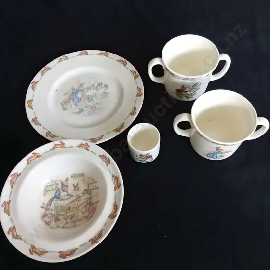 ROYAL DOULTON BUNNYKINS CHILDREN DISHWARE SET