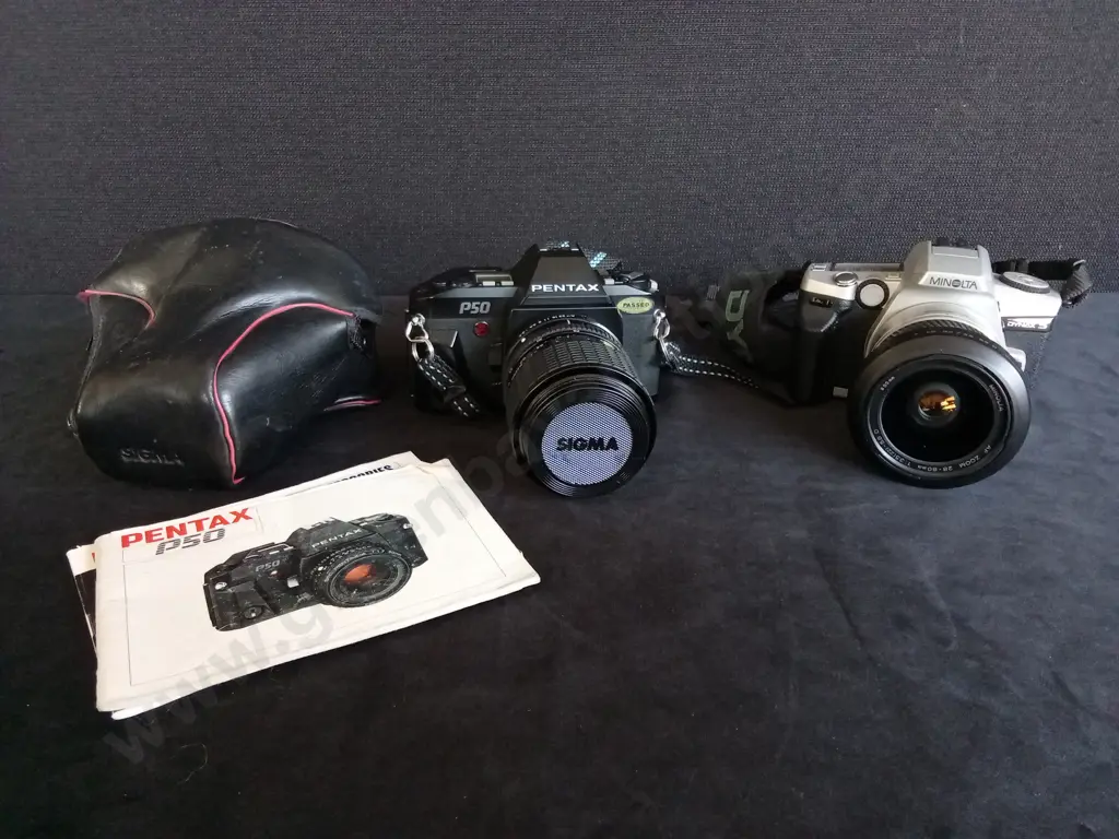 PENTAX P50 AND MINOLTA DYNAX 5 FILM CAMERAS Image 1++