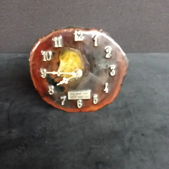 NZ SWAMP KAURI CLOCK MADE BY SELWYN SCOTT WHITIANGA