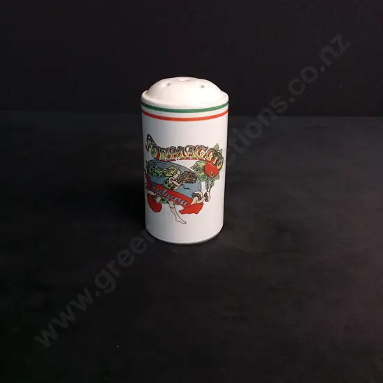 VINTAGE CERAMIC FORMAGGIO ITALIANA GRATED CHEESE SHAKER