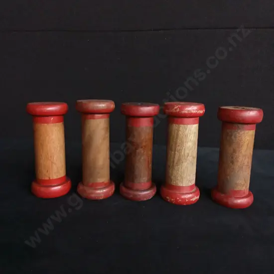 VINTAGE INDUSTRIAL WOODEN BOBBINS