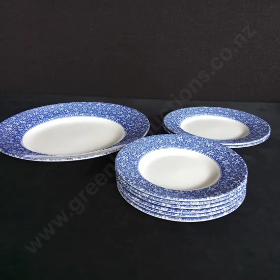 SPODE PLATE SET X 9