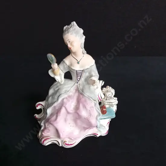 HAND-PAINTED PORCELAIN FIGURINE 'THE FIRST WRINKLE' BY WEDGWOOD & CO. LTD