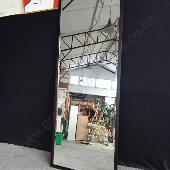 LARGE MIRROR WITH BLACK BORDER H 2.67M W 1M