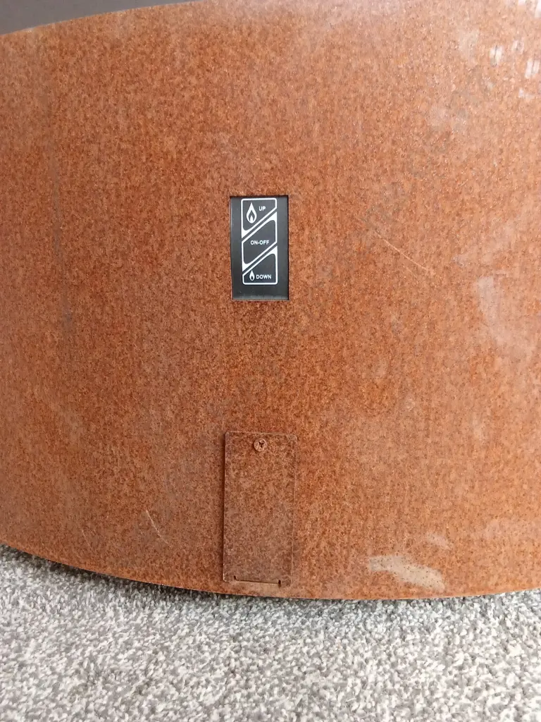 * RESERVE REDUCED * NEW CORTEN STEEL FIRE PIT BY PLANIKA ,GALIO STAR CORTEN MODEL RETAILS OVER $9000 Image 1++