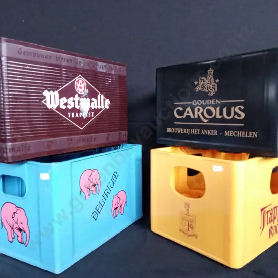 BELGIUM BEER CRATES X 4