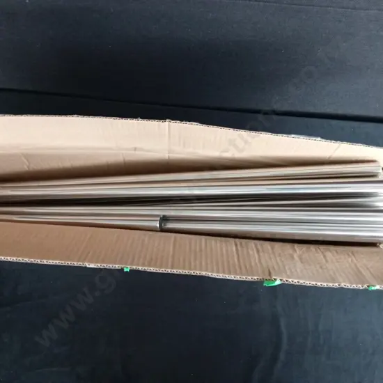 BOX OF TUBES AND FIXTURES POSSIBLY A CLOTHES WARDROBE