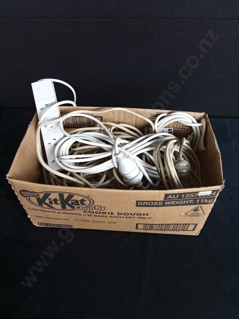 BOX OF EXTENSION CORDS Image 1++