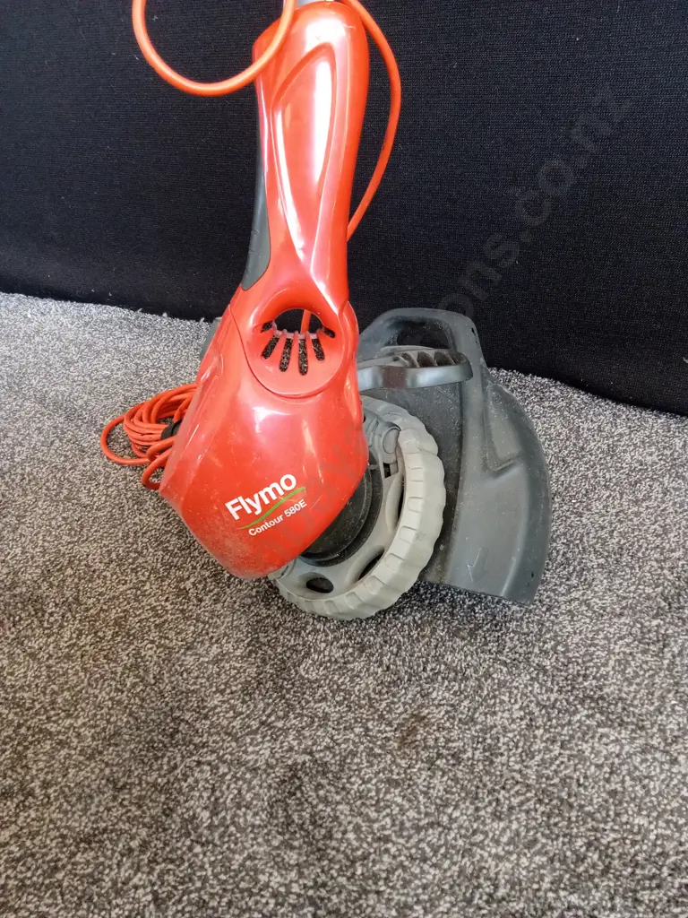 FLYMO CONTOUR 560 E CORDED STRIMMER / LAWN EDGER WITH SWIVEL HEAD TESTED WORKING Image 1++
