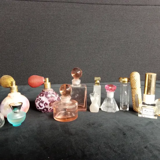 COLLECTION OF VINTAGE MINI PERFUME BOTTLES X 14