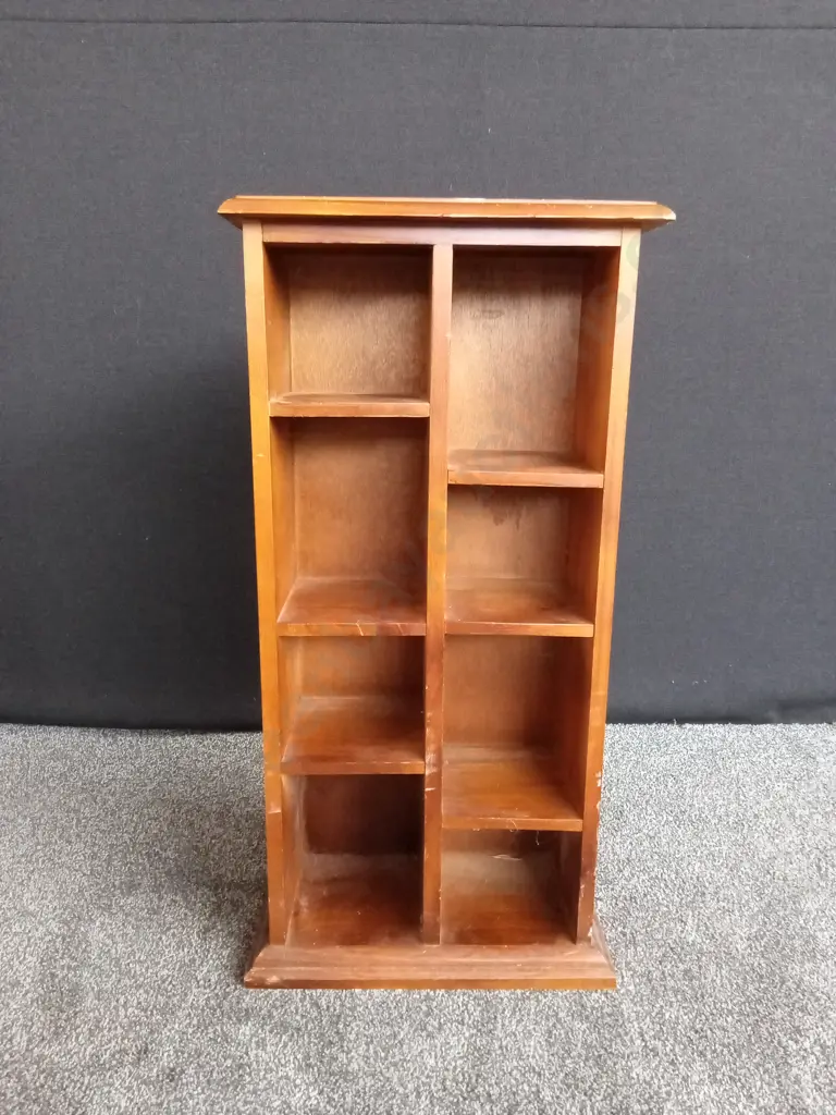 VINTAGE WOODEN DISPLAY SHELF Image 1++