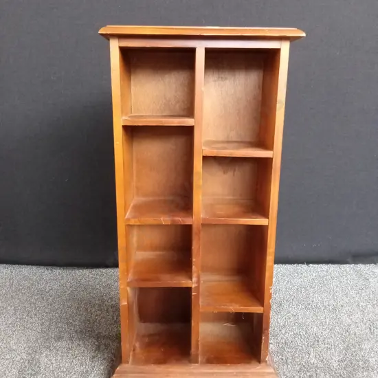 VINTAGE WOODEN DISPLAY SHELF