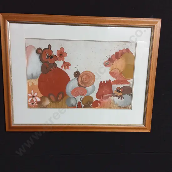 ORIGINAL ARTWORK, FRAMED H 580CM W 740CM