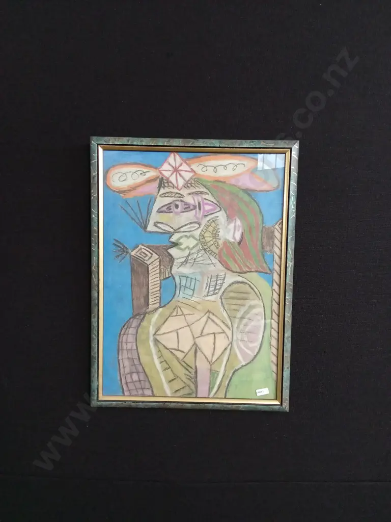 REPLICA PABLO PICASSO SEATED WOMAN ARTWORK Image 1++