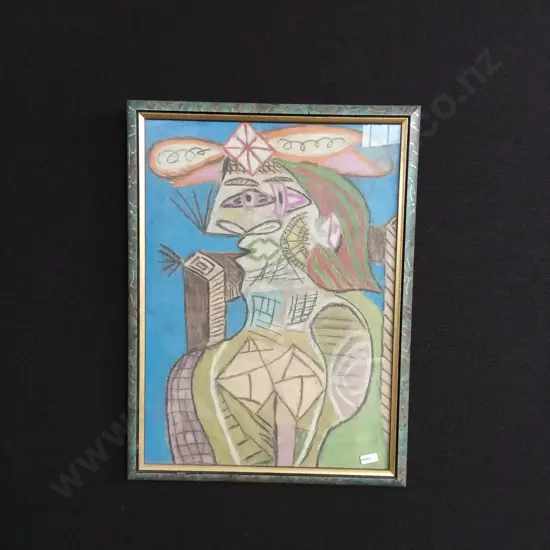 REPLICA PABLO PICASSO SEATED WOMAN ARTWORK