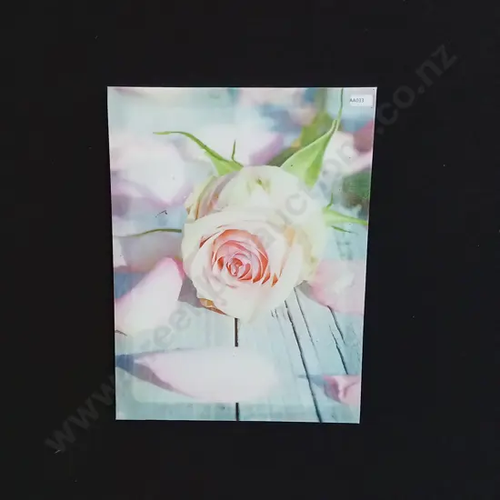 PHOTO OF A FLOWER ON CANVAS