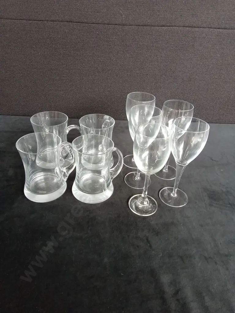 WINE GLASSES AND BEER MUGS Image 1++