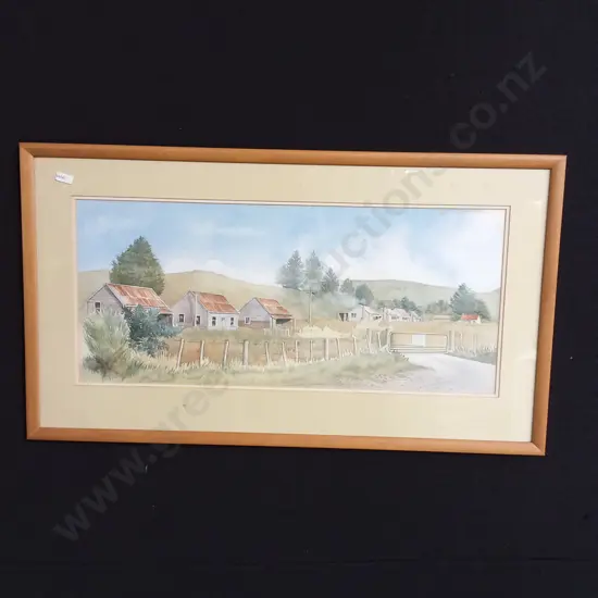 FRAMED WATERCOLOUR PAINTING BY MARLENE M