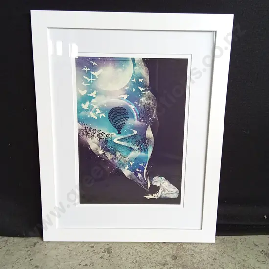 DREAM BIIG FRAMED PRINT H 71CM X L 57 CM