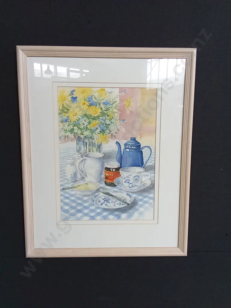 ORIGINAL WATER COLOUR PAINTING - FRAMED  H760CM X L600CM Image 1++