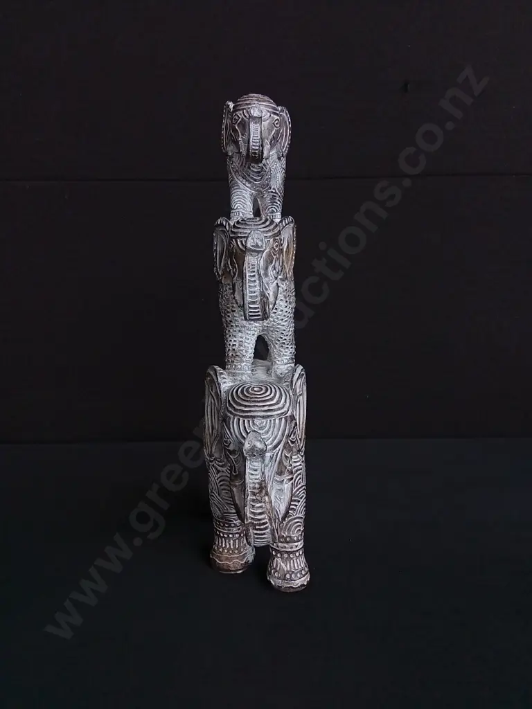 WOODEN ELEPHANT SCULPTURE Image 1++