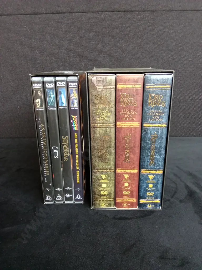LORD OF THE RINGS AND ANDREW LLOYD WEBBER DVD SETS Image 1++