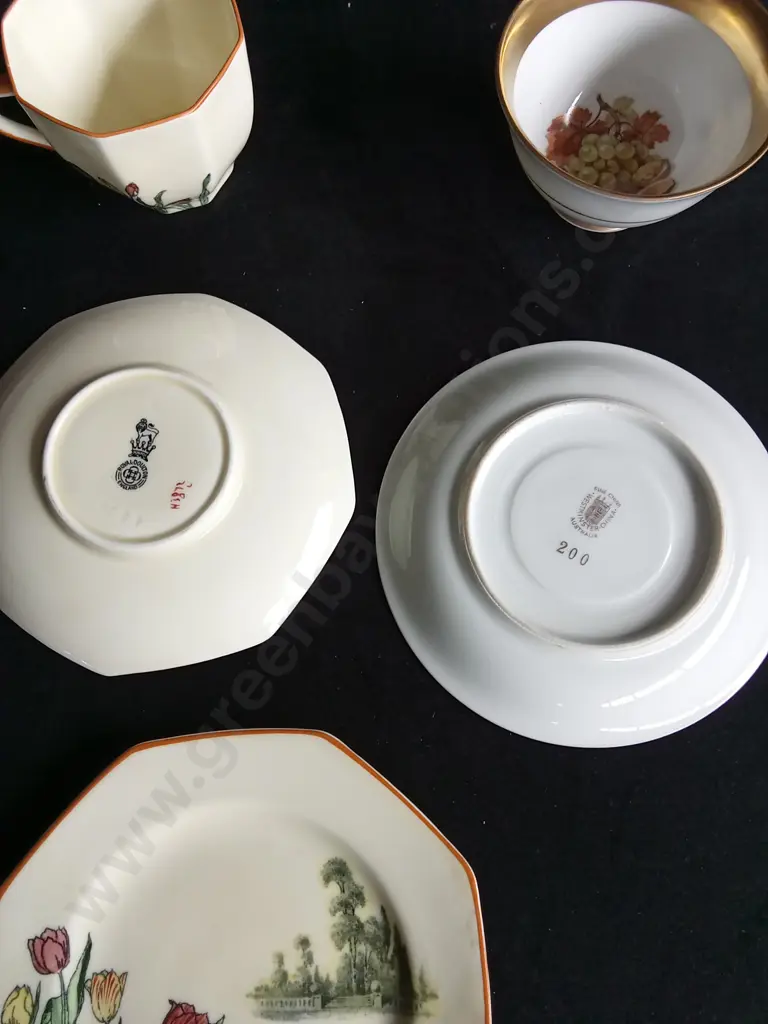 12 PIECES VINTAGE DISHWARE, ROYAL DOULTON, MASONS, ETC Image 1++