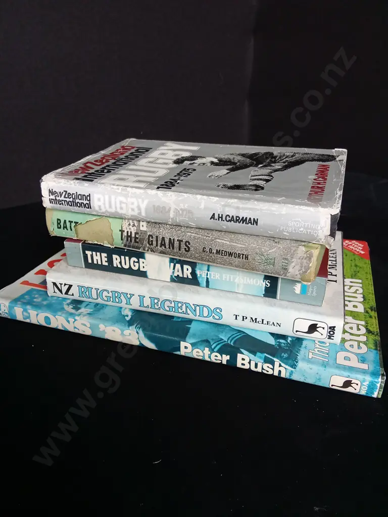 5 NEW ZEALAND RUGBY BOOKS Image 1++