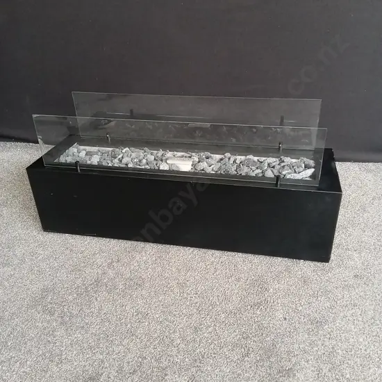 NEW BLACK FREESTANDING STEEL FIRE PIT BY PLANIKA ,GALIO BLACK MODEL