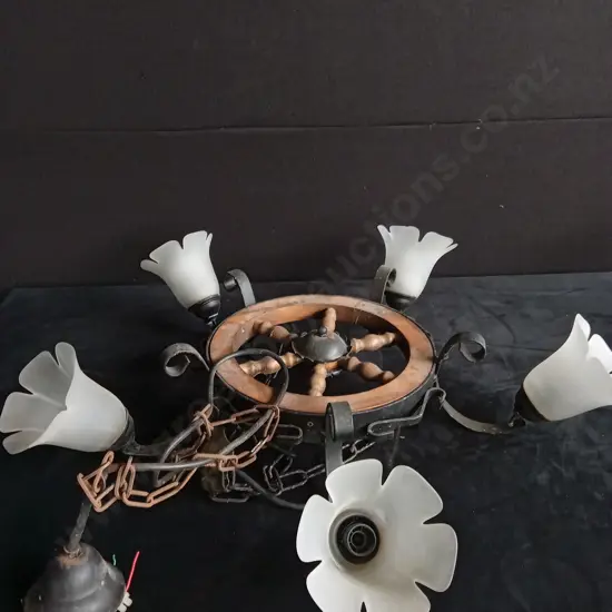 WOODEN CHANDELIER