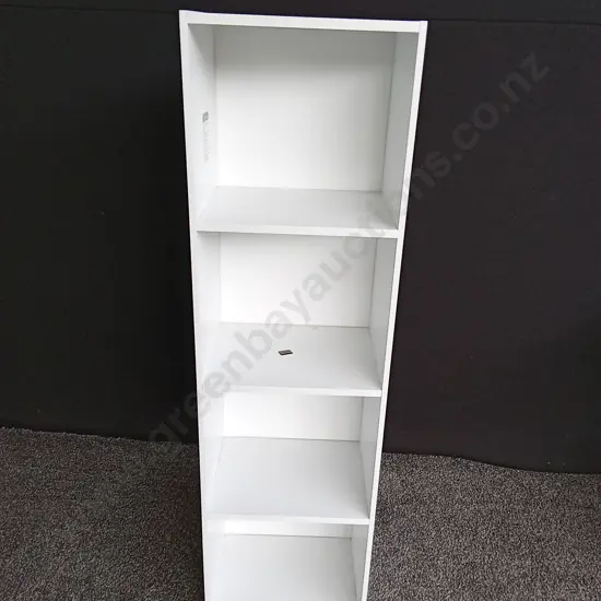 WHITE BOOKSHELF L30CM D23.5CM H1006CM