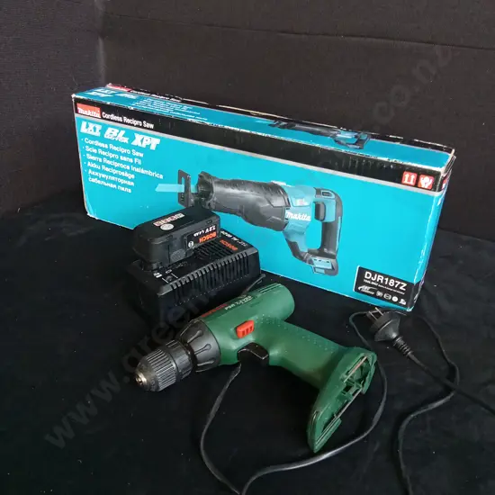 MAKITA CORDLESS RECIPRO SAW AND BOSCH DRILL