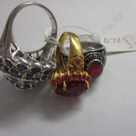 3 Silver Rings