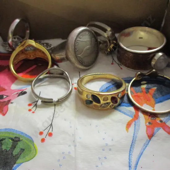 Silver and Asst Rings