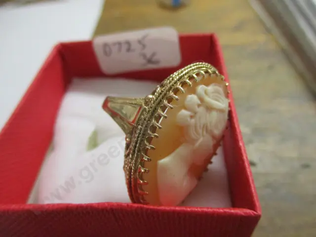 9ct Gold Cameo Ring Image 1++