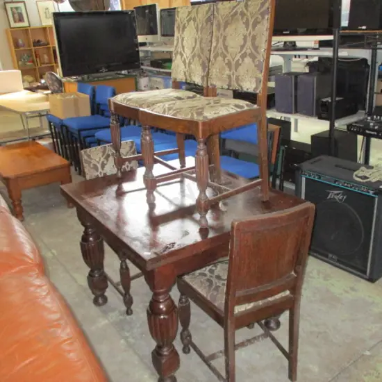 Table and Four Chairs