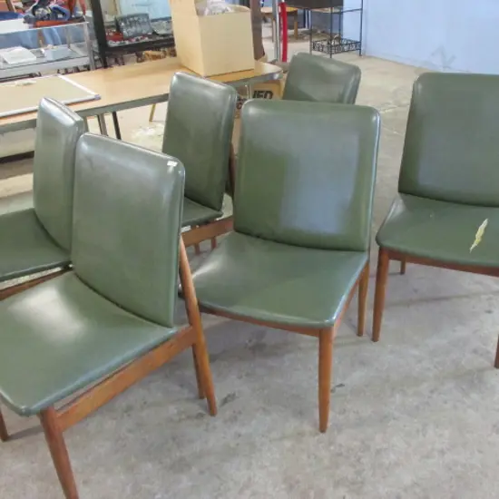 6 Mid Century Dining Chairs (for restore)