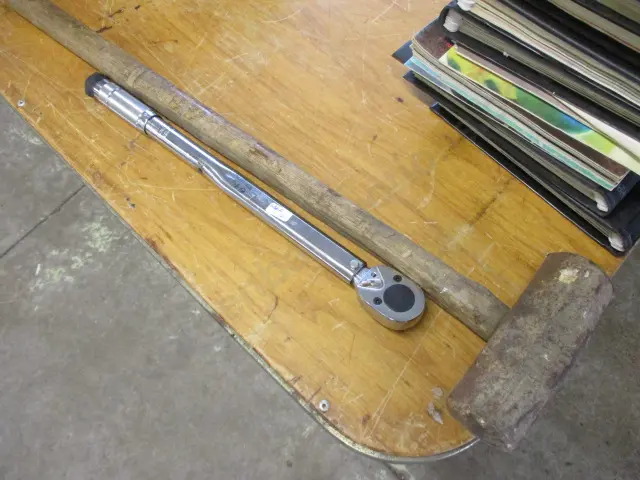Torque Wrench and Sledge Hammer Image 1++