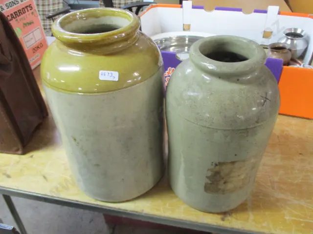 2 Stone Jars Image 1++