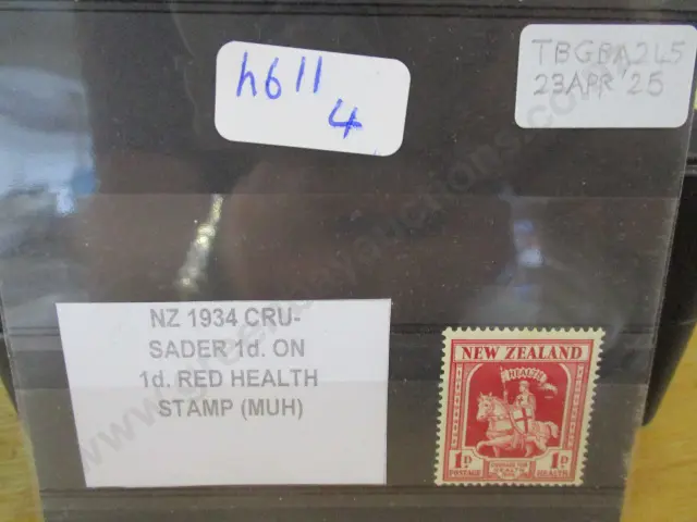 Nz Stamps  1934 Crusader Image 1++