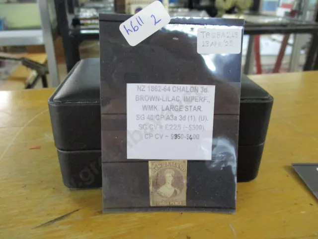Nz Stamp Chalon 1862 Image 1++