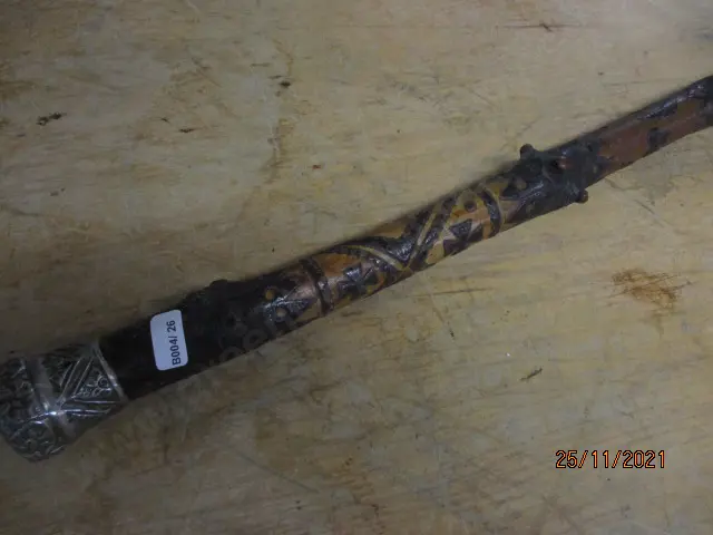 Carved Walking Stick Image 1++